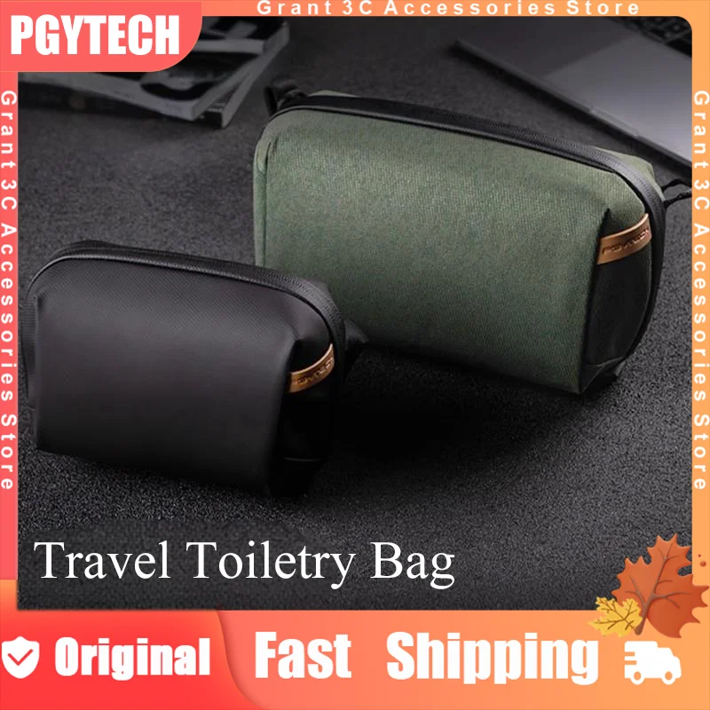 

PGYTECH Travel Mini Toiletry Bag Waterproof Wash Pouch Digital Bags for Toiletries Cosmetics Cosmetic Storage Wet Dry Separation