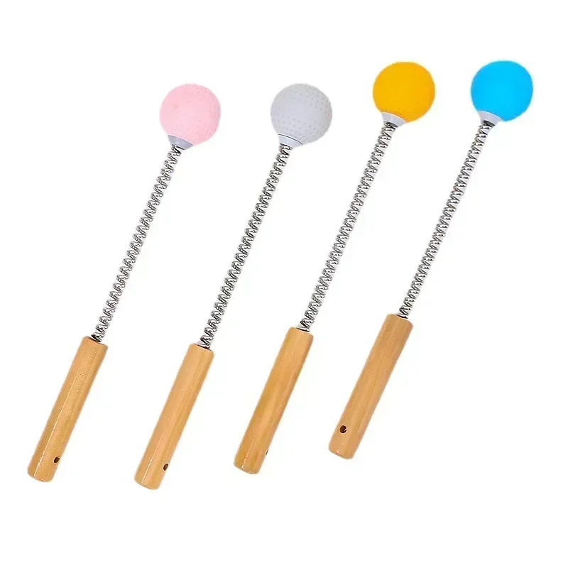 2023 Manual Massage Hammer Stick Ball Body Massager Spring Elastic Knock Shoulder Arm Leg Hip Waist Whole Massage Tool