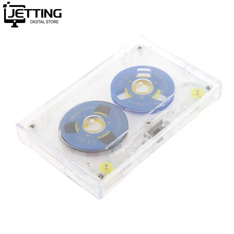 Transparent Cassette Tape Shell Cases Plastics Reel Cassette No tape for DIY Reels Cassette Repair Replacement Reel To Reel Tape