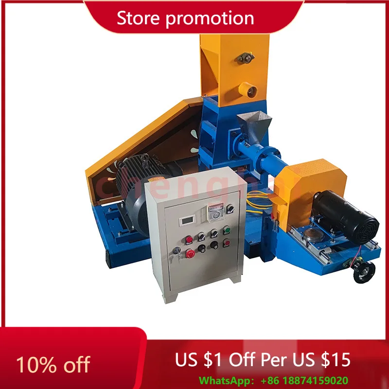 

Floating Fish Feed Machine Fish Feed Pellet Extruder Machine for Cat Food Making