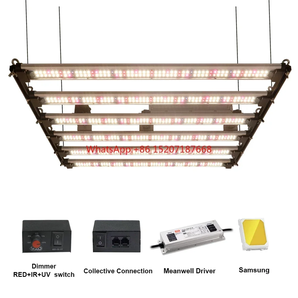 

1000W Samsung LM301H 800W 650W Full Spectrum LED Grow Light Bar UV IR Turn on/off For Indoor Flower Tent Plant Growth Phyto Lamp