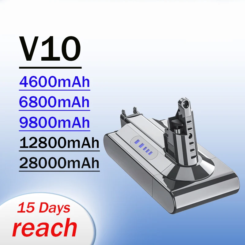 

18650Новинка для Dyson V10 25,2 В, пушистая абсолютная моторная головка, 28000 мАч, SV12, сменный циклонный пылесос, сделай сам