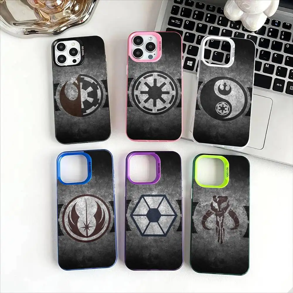 Wars Totem-Stars Silver Plated Inside Phone Case For IPhone 17 16 15 14 11 12 13 Pro Max Plus X XR XS Max Colored