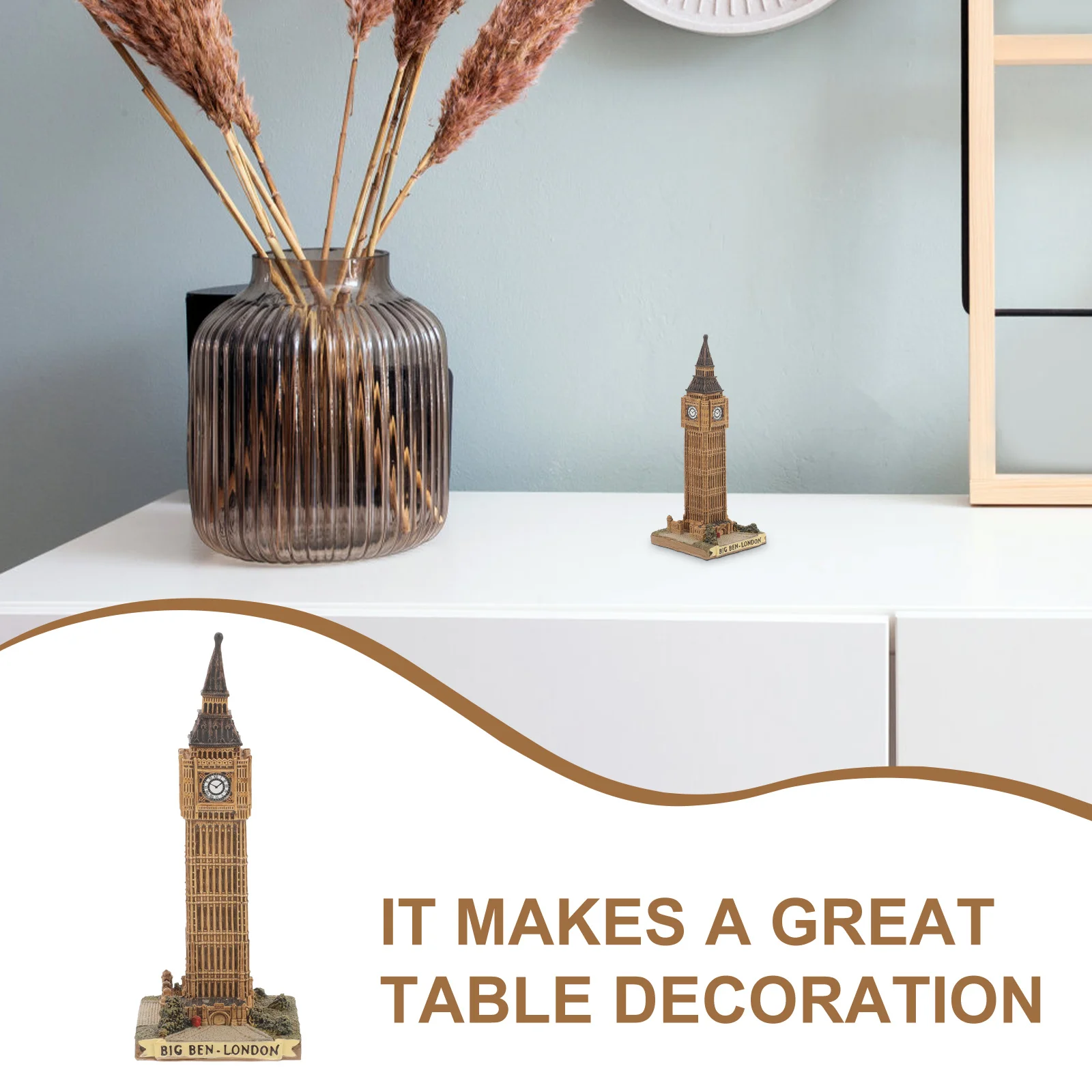 

Big Resin Decorative Sculpture Retro Desktop Decoration for Home Bar Office Unique Creative Gift Souvenir Ornament