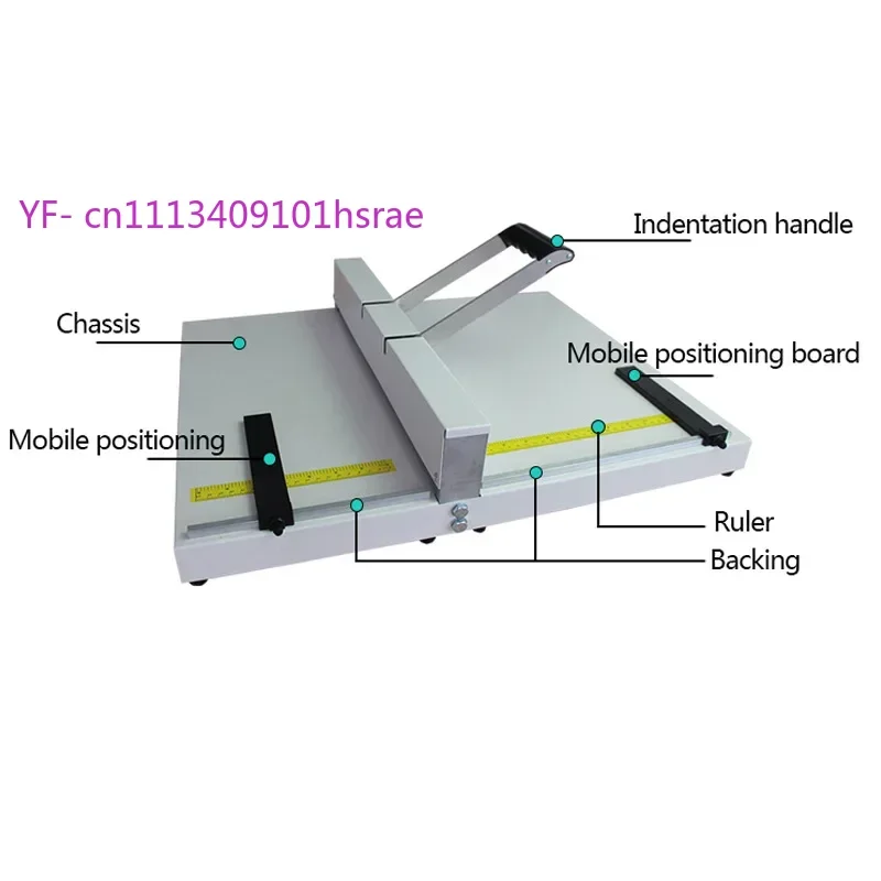 A3 Small Manual Creasing Machine, Multi-purpose Paper Crease & Fold Tool for Business Cards, Photos and Greeting Cards