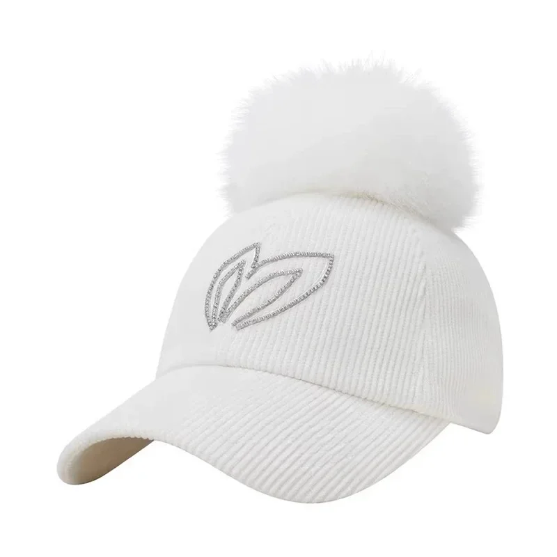 

Adorably Warm Golf Beanie, Cute Plush Hat with Fleece Lining for Women in Cold Weather