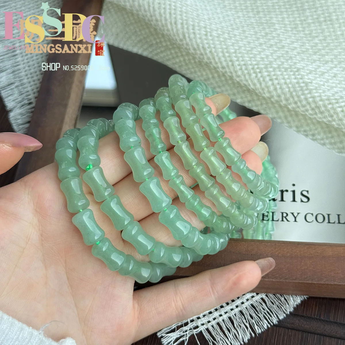 pulseira-de-bambu-com-aventurina-transparente-cor-de-Agua-pulseira-de-aventurina-natural-de-alta-qualidade-para-o-dia-da-mulher-pulseira-de-contas-soltas