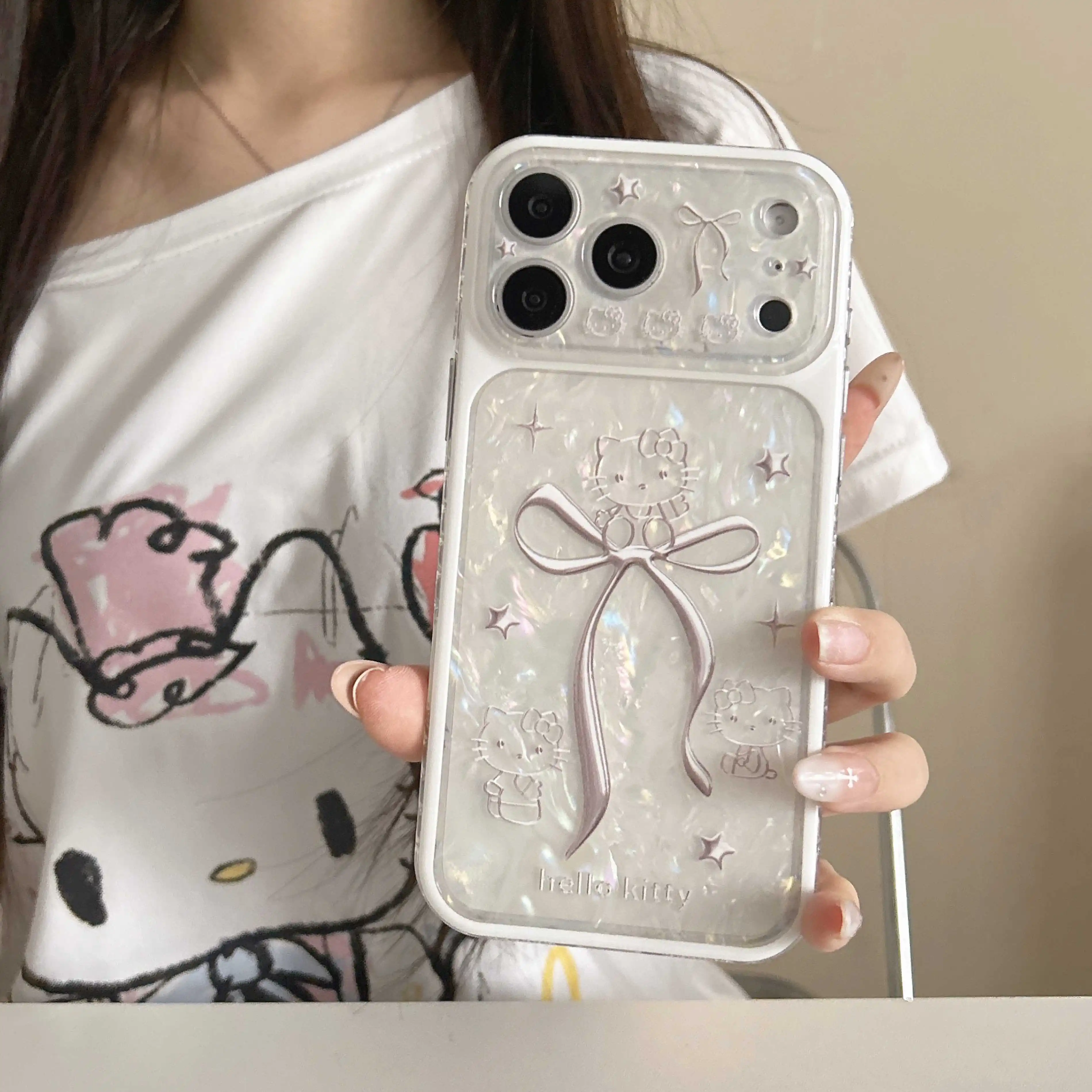 Niedliche Cartoon Y2K Hello Kitty Handyhülle für iPhone 17 Pro Max 17 Pro …
