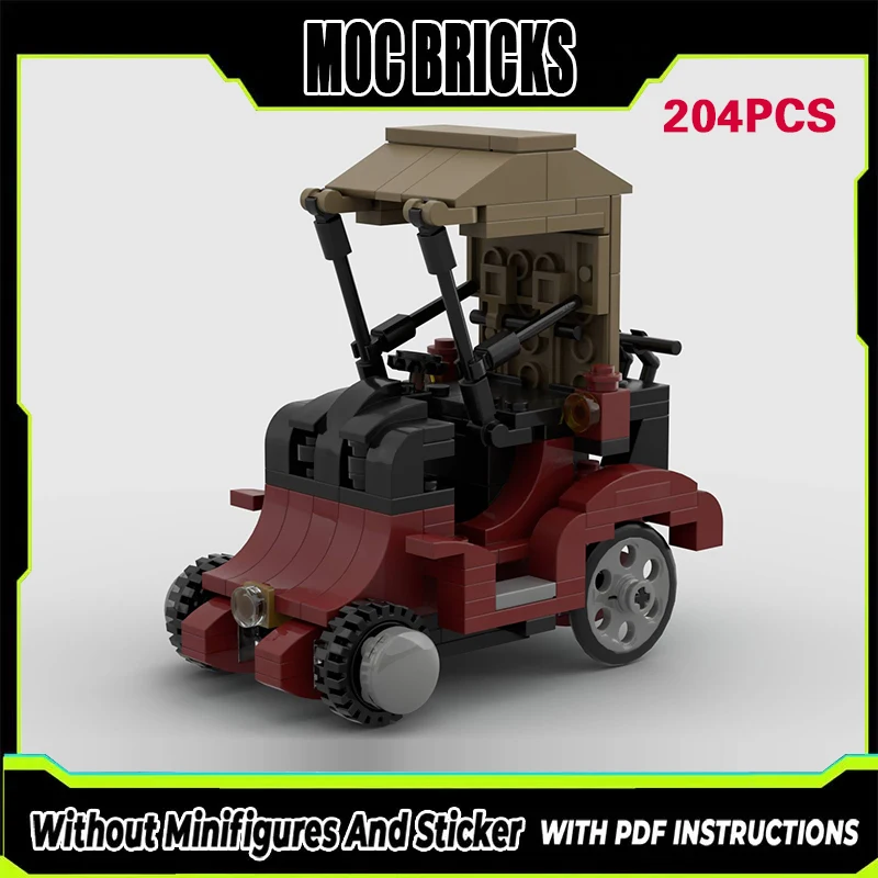 

City Car Model MOC Building Bricks Extended-Range Electric Vehicle Modular Technology Gifts Holiday Assemble Children Toys Suit