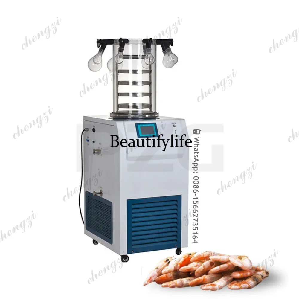 Laboratory Pharmacy Vacuum Freeze Dryer Temp -60℃ Lyophilizer Ice Capture 4kg Freeze Drying Equipment For Lab Chemical Use