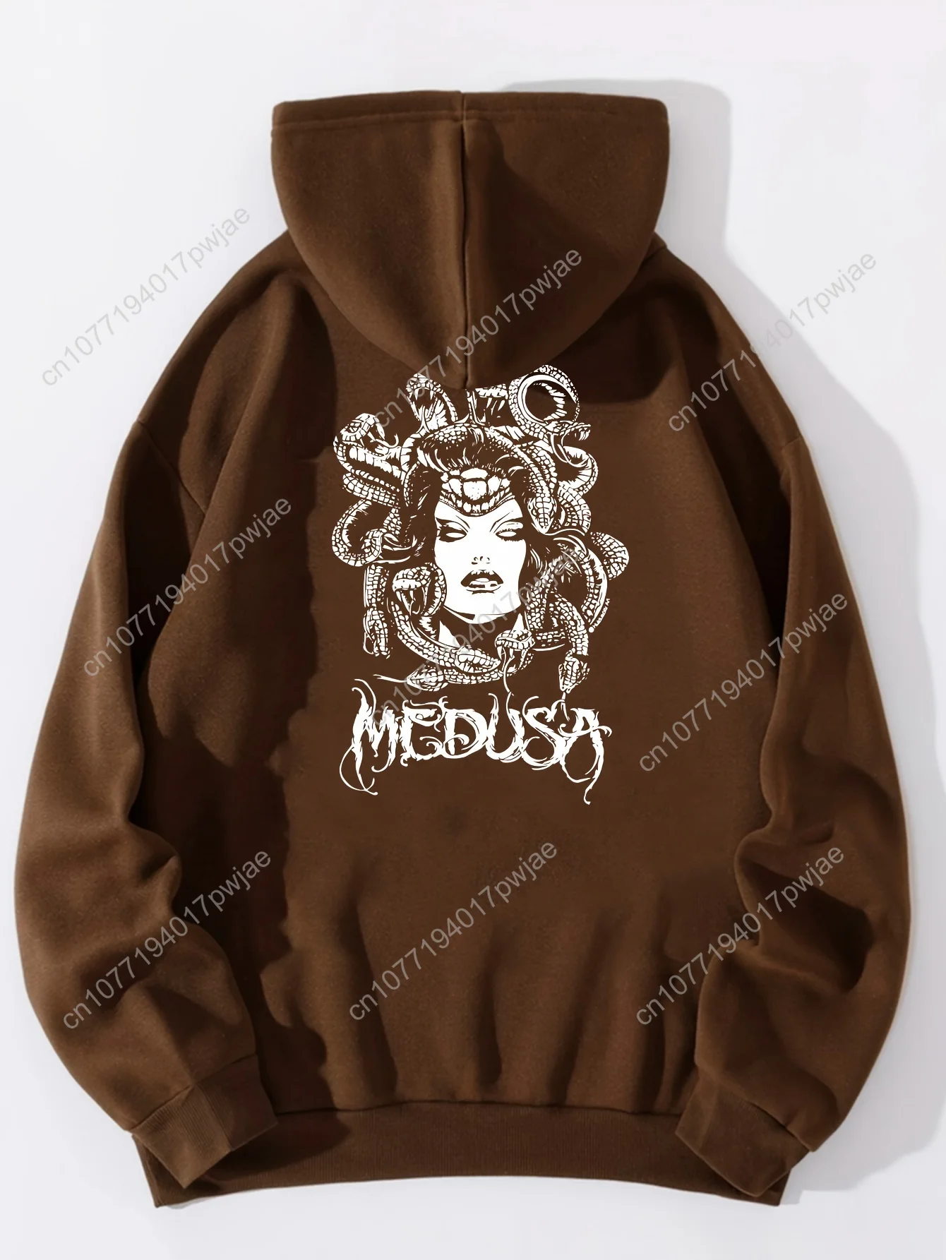 Moletom feminino casual com capuz – pulôver com estampa de cobra lavanda e bolso frontal, moda outono inverno aconchegante, lavável à máquina,
