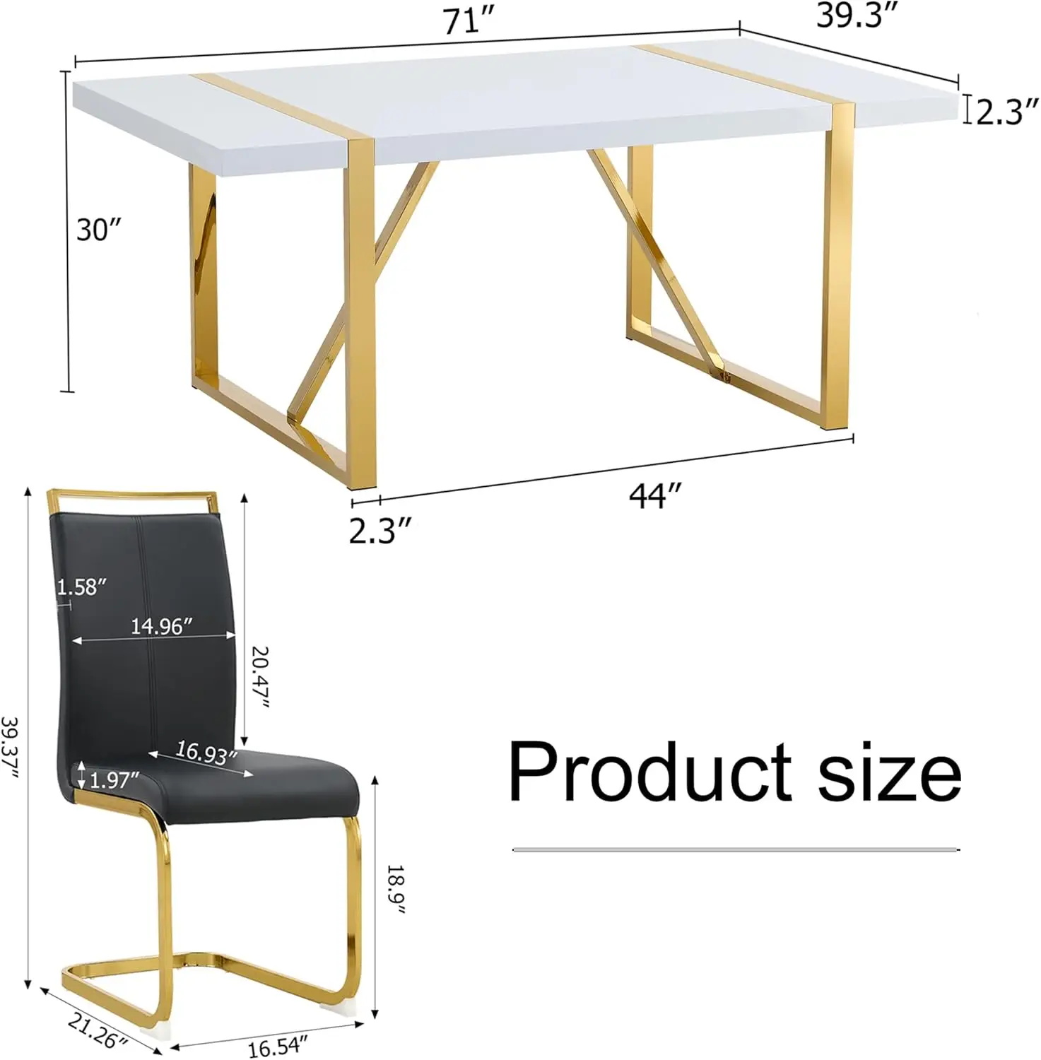 6 sets of rectangular MDF kitchen dining tables and leather dining chairs, 7 sets of dining tables