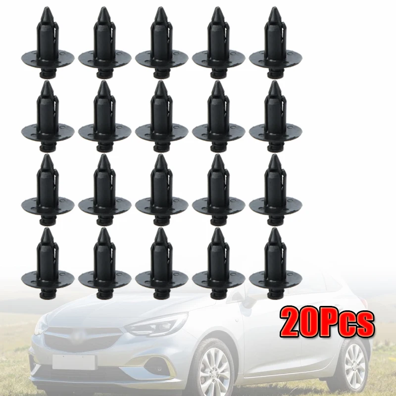 20Pcs 8mm Hole Bike Fasteners Plastic Rivet Fairing Trim Clips for Honda Yamaha Suzuki Automobiles Part Car Interior Accessories