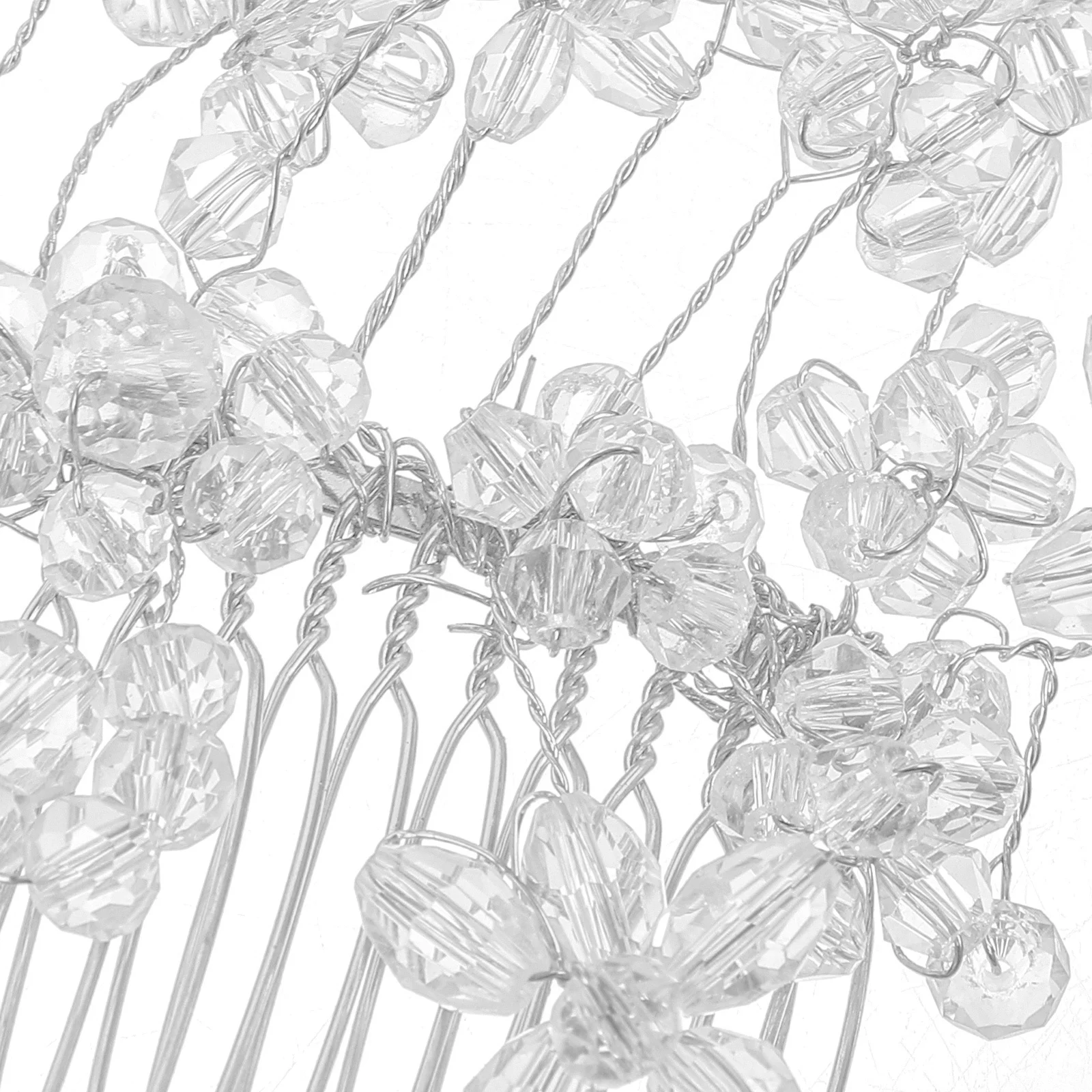 مشط شعر الزفاف إكسسوارات العروس أنيقة قطعة شعر الزفاف مشط جانبي للنساء أغطية الرأس لحفلات الزفاف #5