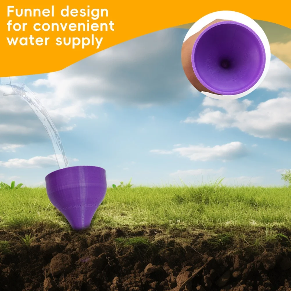 

Deep Root Watering Spikes Weather Resistant Plant Irrigation Funnels for Succulents Vegetables and Outdoor Use