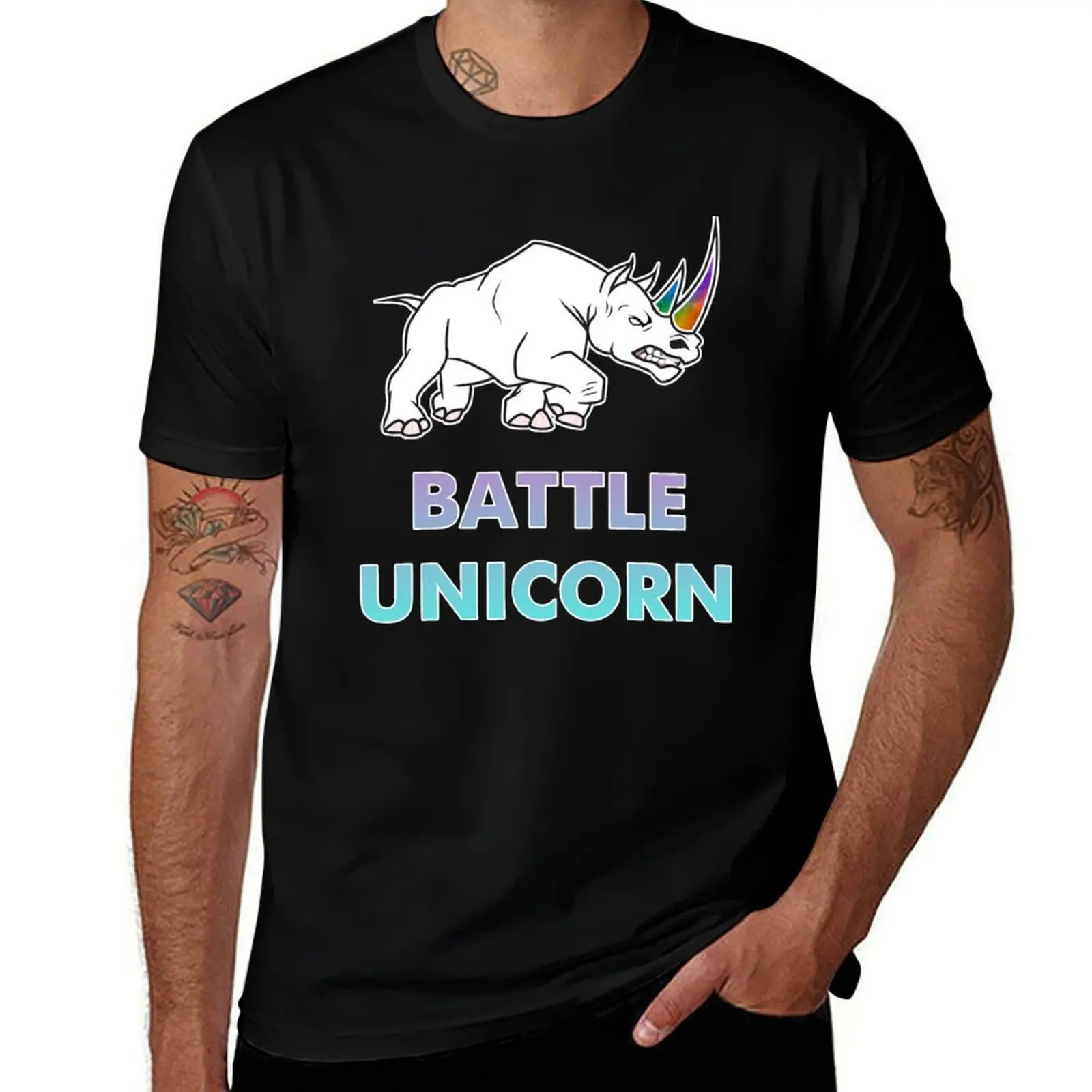 

Battle Unicorn T-Shirt black cotton t-shirt plain for man package t shirt man plain T-Shirt