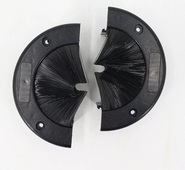 Special cable box for computer room Network Rectangle threading hole Anti-static floor Brush threading box