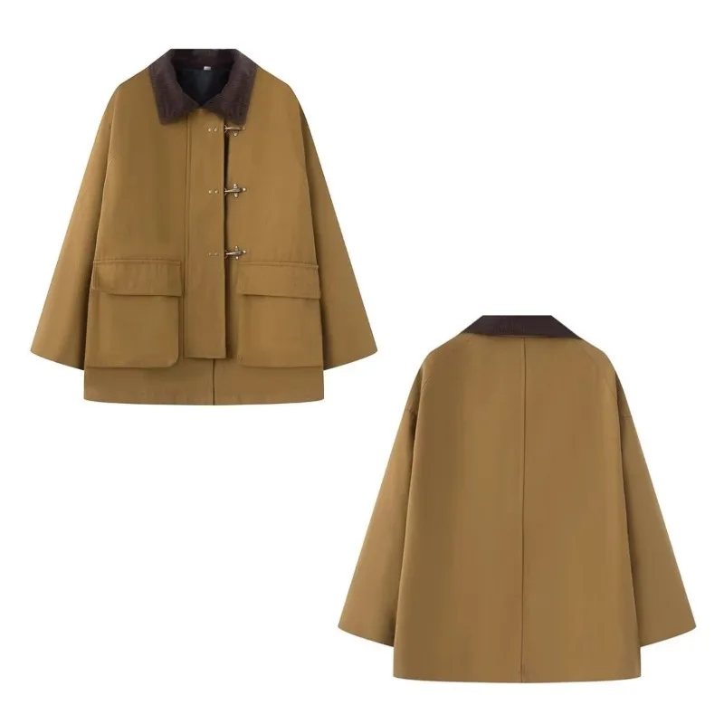 

Женская зимняя куртка-парка из хлопка с большими карманами, в европейском и американском стиле, новая модель