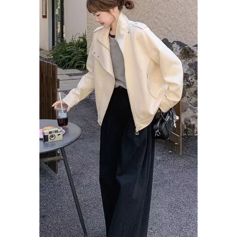 

Осенне-зимняя женская одежда, однотонный кардиган на молнии с длинными рукавами и пуговицами, модный повседневный топ для поездок на работу