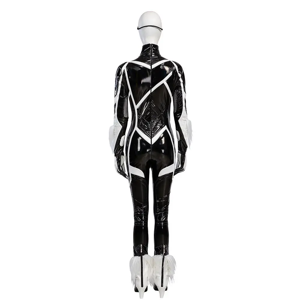 New Black Cat Felicia Hardy Cosplay Costume Jumpsuit Mask Gloves Boots To Choose For Game Party Custom Made