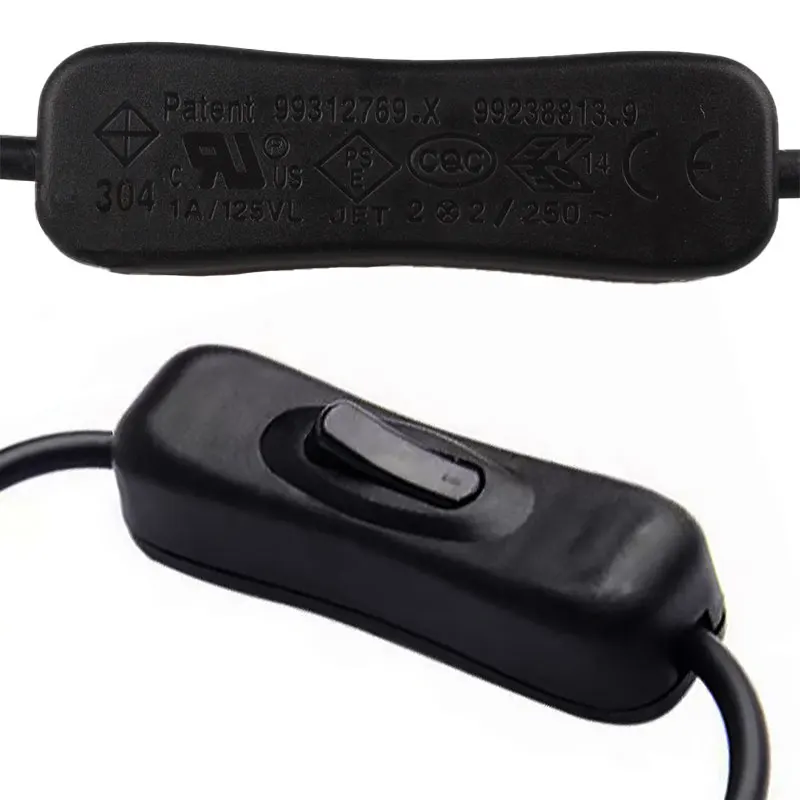 5.5 x 2.1 mm DC Power Plug Switch Female to Male Power Cable Connector On-Off Switch Extension Cable 30CM For LED Strip Light