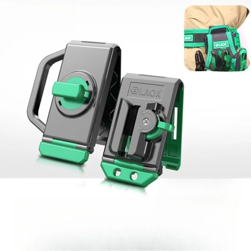 

Tool bag, belt buckle tool kit quick hanging self-locking automatic buckle anti-fall and anti-skid belt hook accessories
