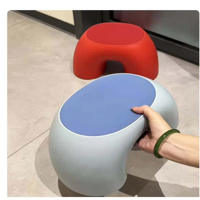 Thickened Stable Plastic Foot Stool Cute Kids Low Stool Suitable for Dormitory Coffee Table Household Use
