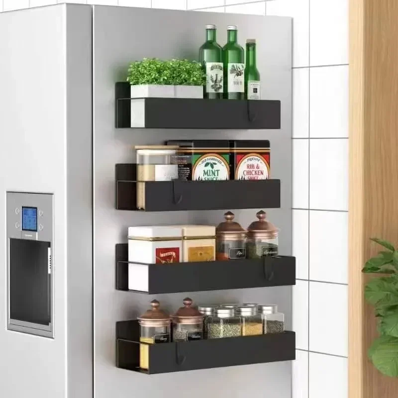 2-4pcs-adhesive-removable-kimchi-refrigerator-shelf-wall-mounted-magnetic-side-storage-seasoning-stand-wall-machine-dining-table