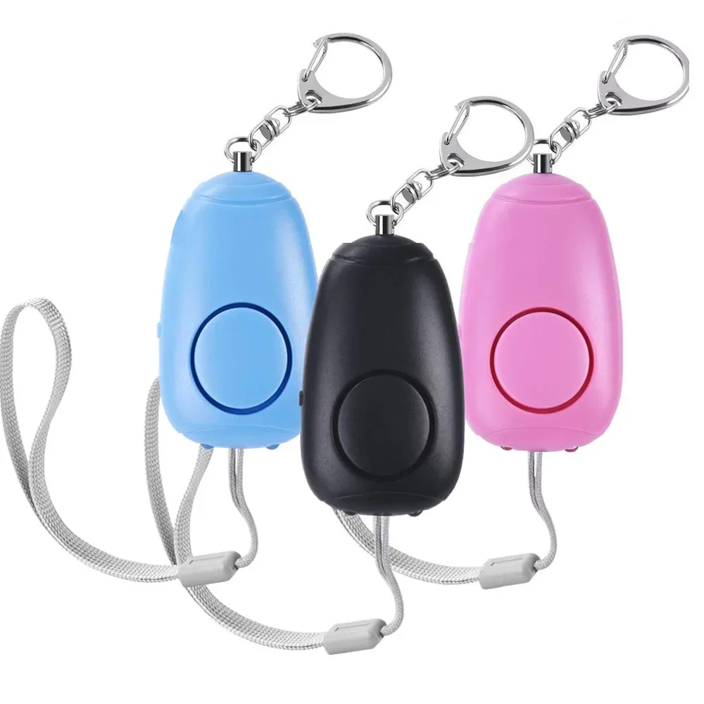 

120dB Egg Shape Self Defense Alarm Girl Women Elderly Security Protect Alert Personal Safety Scream Emergency Alarm Keychain