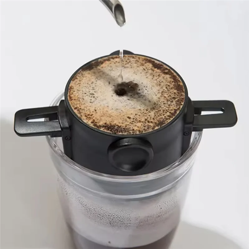 

B99A-Coffee Filter Portable Coffee Maker Stainless Steel Reusable Drip Coffee Tea Holder Paperless Pour Over Coffee Dripper
