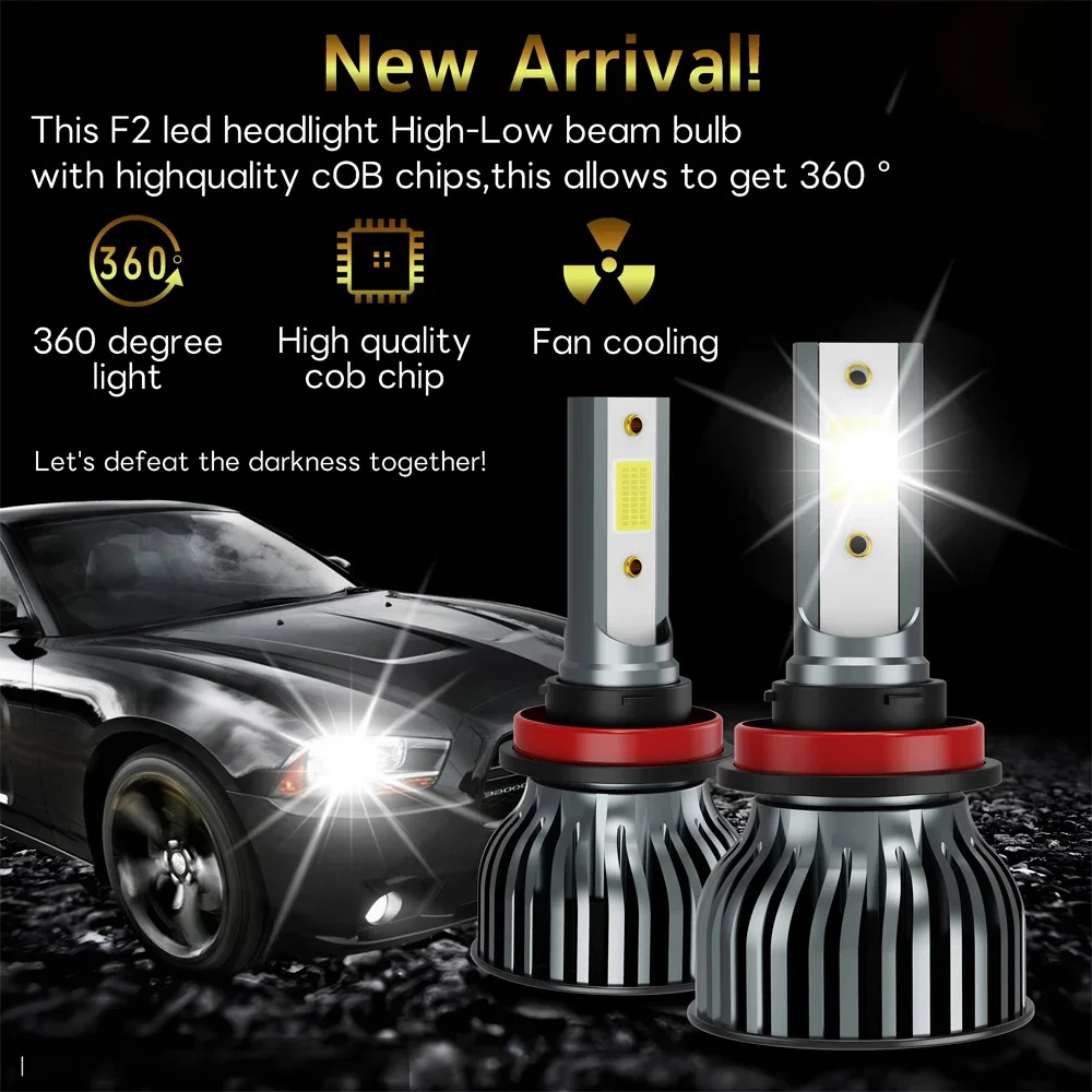 Led h4 h7 farol do carro h1 lâmpada led h8 h11 9005 hb3 9006 hb4 9004 h3 h13 luzes led 500000lm turbo lampada 12v amagi