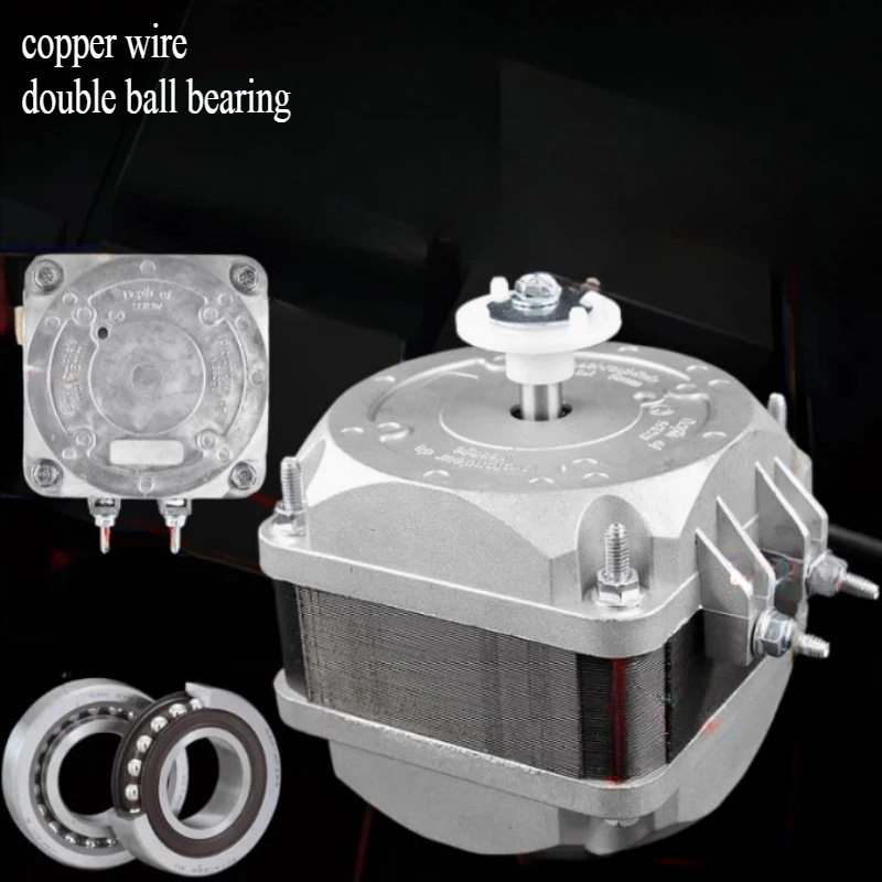 1 peça 35/40/60/75w ventilador de refrigeração condensador de geladeira motor rolamento de esferas freezer condensador pólo sombreado motor assíncrono