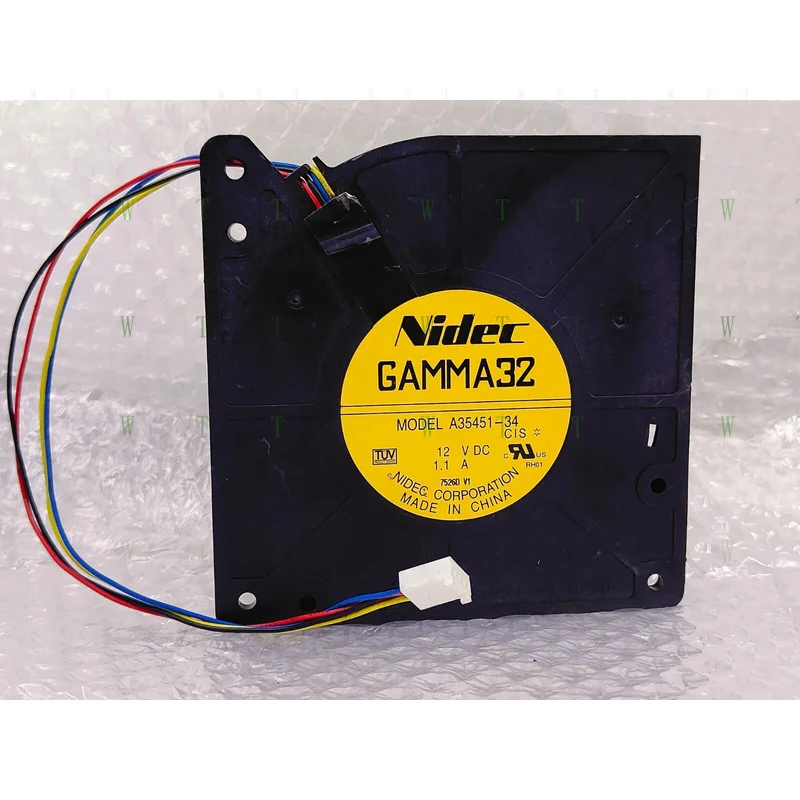

H 1 PCS NIDEC Fan GAMMA32 A35451-34 DC12V 1.1A 12032 12cm 4 pin Cisco switch fan
