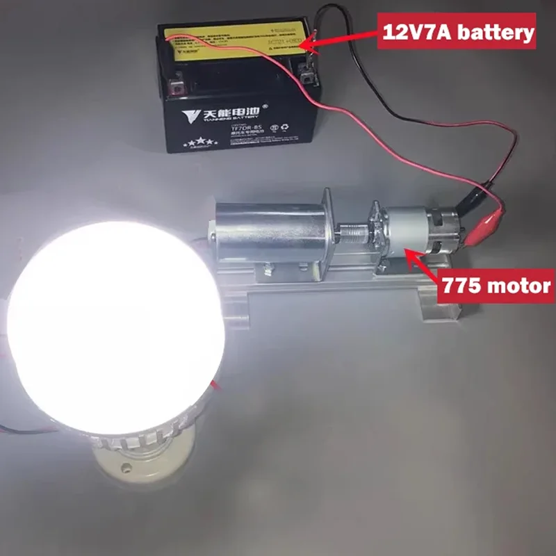 Imagem -06 - Gerador sem Escova Silencioso com Ímã Permanente Motor dc Equipamento Experimental Científico Rolamento Duplo 220v 775