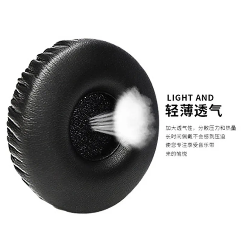 丸型レザーイヤホンカバー,akg K67,K618,K619,1ペア,スポンジ,イヤーパッド,アクセサリー72mm