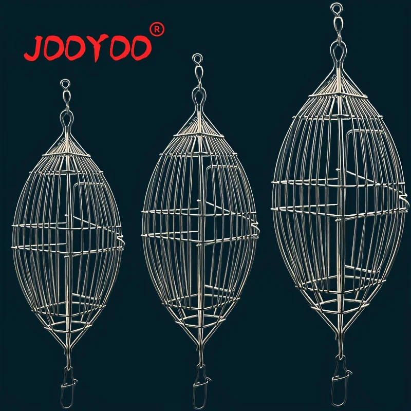 

1PC Stainless Steel Nest Cage Sea Fishing Durable Chicken Cage Shrimp Cage Olive Shaped Fishing Boat with Shrimp Fishing Trap