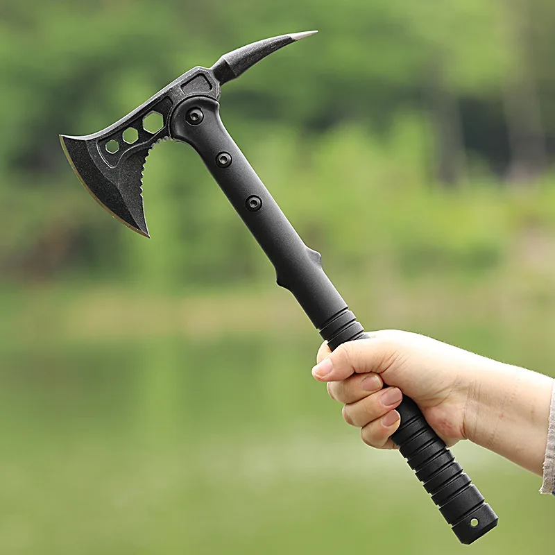 Practical and personalized outdoor equipment, camping axe, multifunctional outdoor survival tactics, long axe