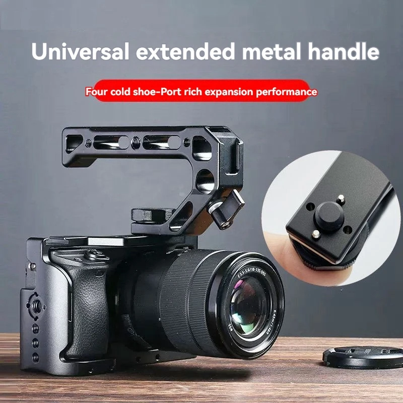 HOT SALE Camera Top Handle Hand Grip Handgrip Camera Cage Handle For Dslr Camera Cage Microphone Shoe Mount