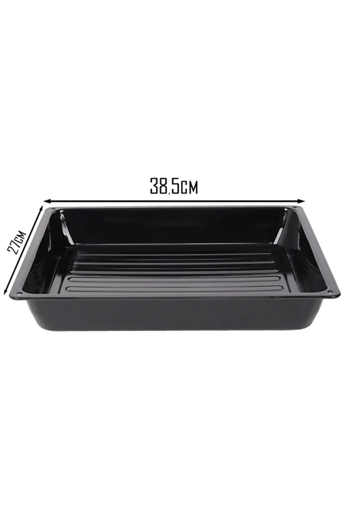 Bandeja universal do forno do esmalte 38.5 cm x 27cm x 6cm altura peça de reposição acessório antibacteriano não-risco antiaderente