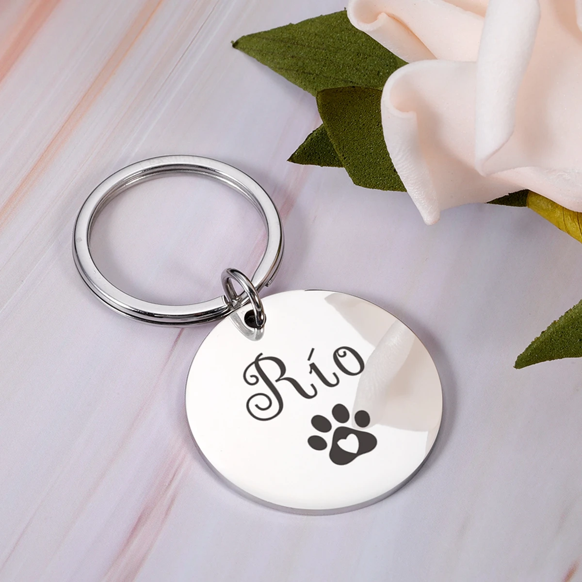 1 pc Cartoon Dog Tag Laser Engraving Cat Tags Engraved Personalized Pet ID Tag For dog Pets