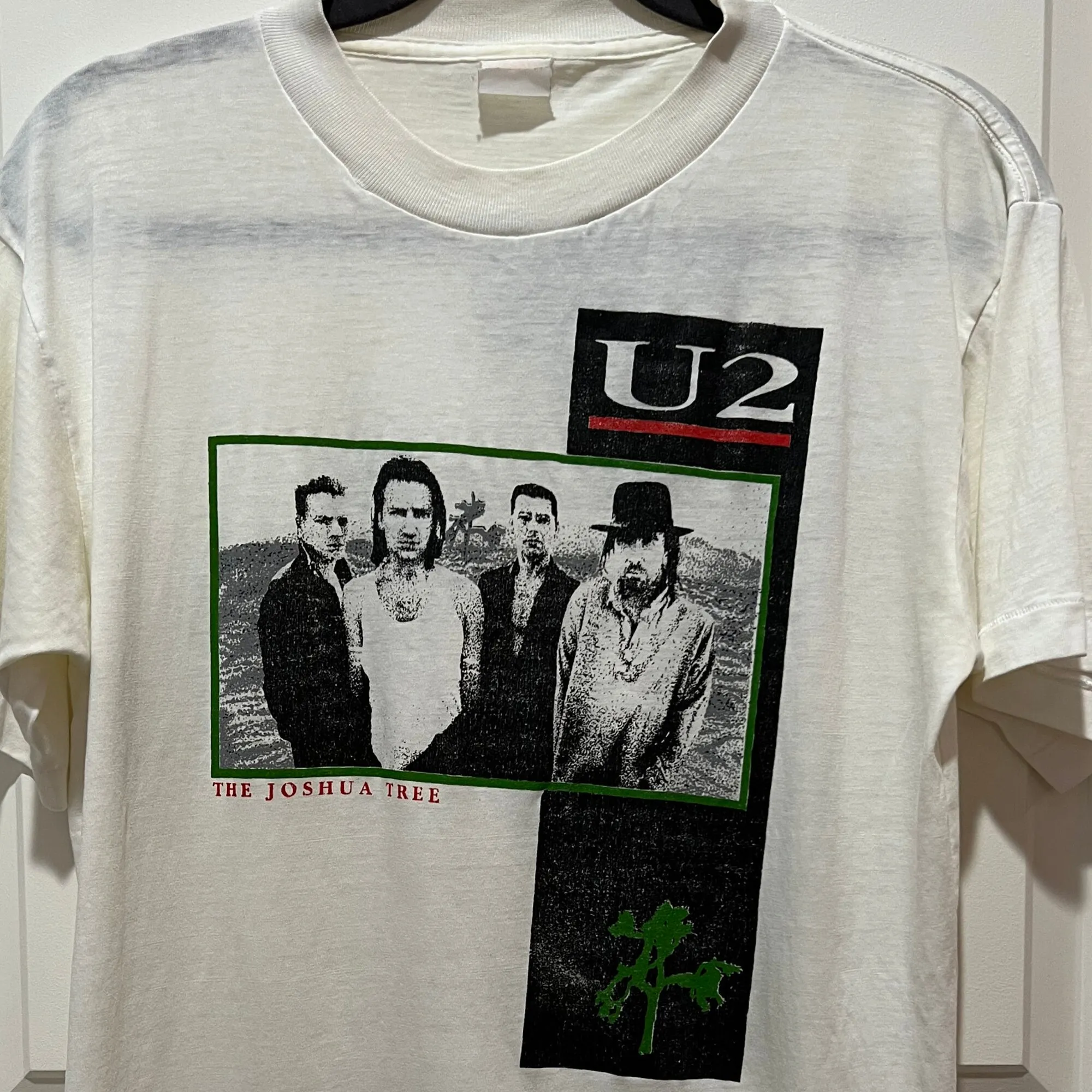 Vintage U2 With Or Without You Joshua Tree T Shirt Bono Rare