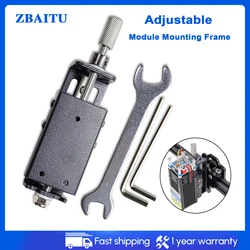 ZBAITU CNC Laser Head Adjustable Module Mounting Frame Focus Set Sliding Plate Holder For Laser Engraving Machine Engraver Parts