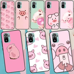 Cartoon Pig Piggy For Xiaomi Redmi Note 10 Pro Case Cover For Redmi Note 11 Pro 10A 10C 9 8T 9S 10S 9T 9A 9C Case