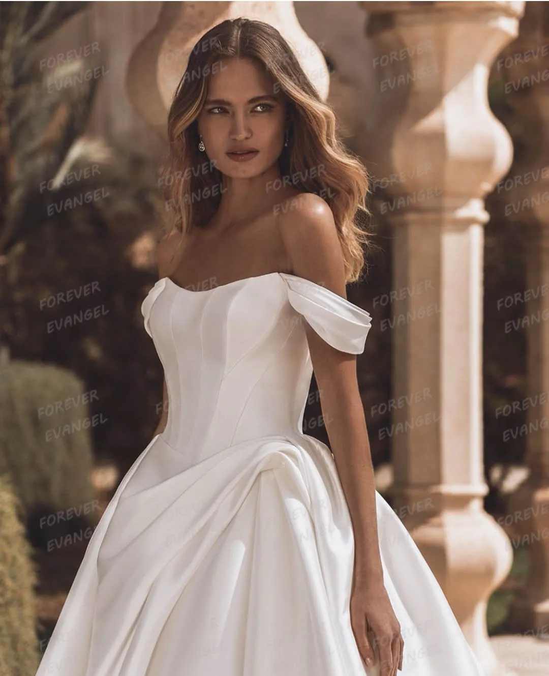 

Простые атласные свадебные платья, женские трапециевидные платья невесты, сексуальные платья без рукавов с вырезом лодочкой и скользящим шлейфом, индивидуальные вечерние платья Vestidos De Novia