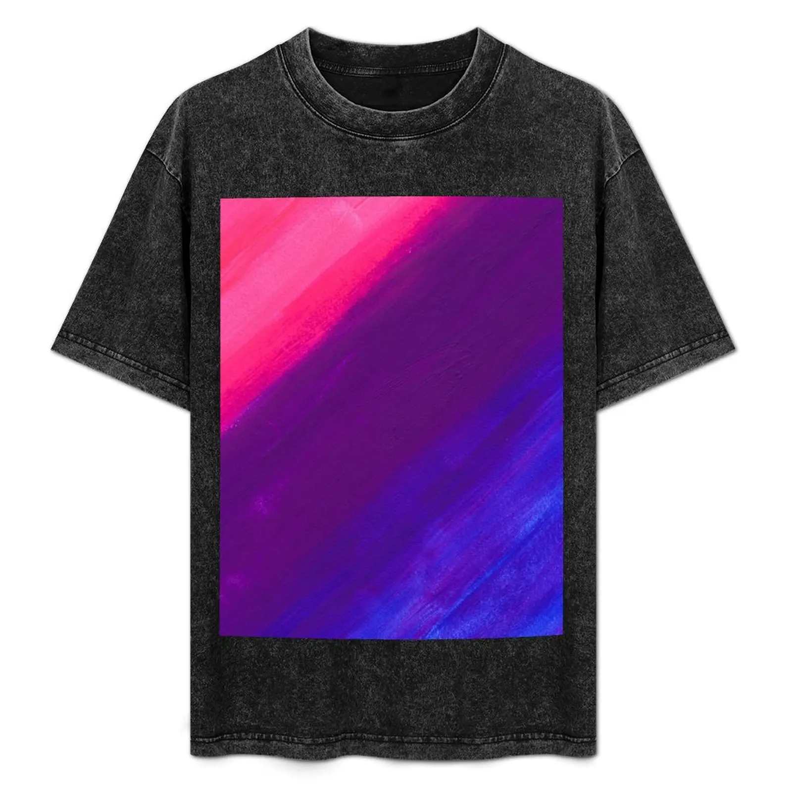 

Sunset in the Summer Gradient Painting T-Shirt Large Size Loose Casual Tee