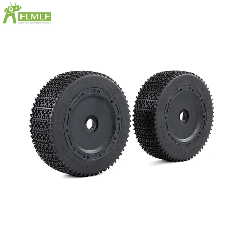 Off-road Small Nail Tire Assembly 2PC for 1/5 Scale Rc Car Gas ROVAN ROFUN D5 F5 RF5 MCD XS5 RR5 Truck Parts