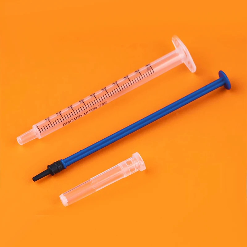 1ml Syringe 10/50/100 Pack Disposable Luer Lock for Industrial Lab Craft Oil Adhesive Liquid Dispensing Veterinary Use