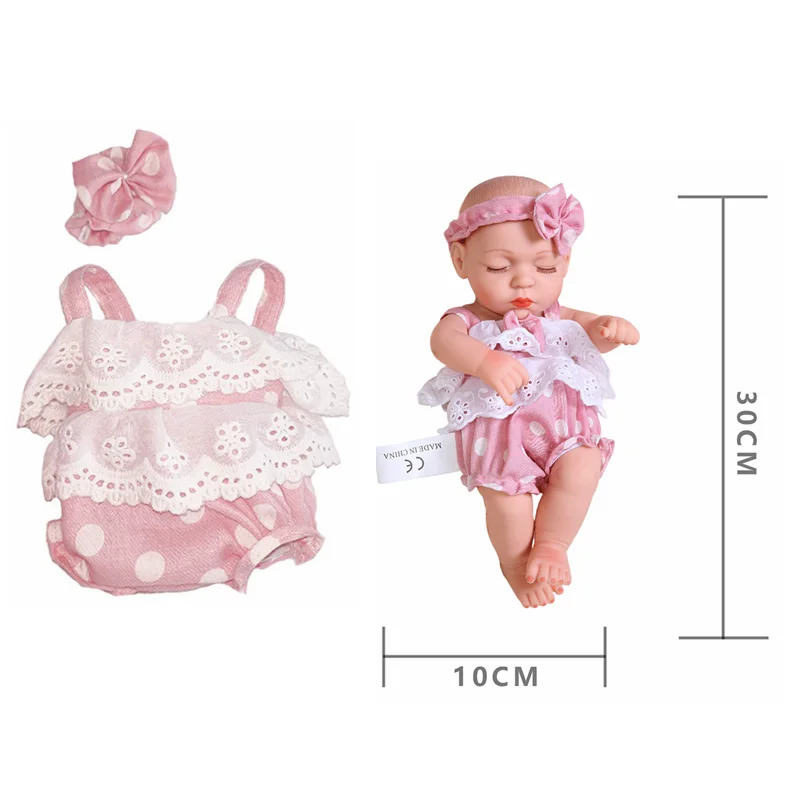 Baby Reborn Dolls Clothes for 30cm Baby Doll Dress Pajamas Jumpsuit Doll Clothes for 12 inch Reborn Doll DIY Toys for Girls