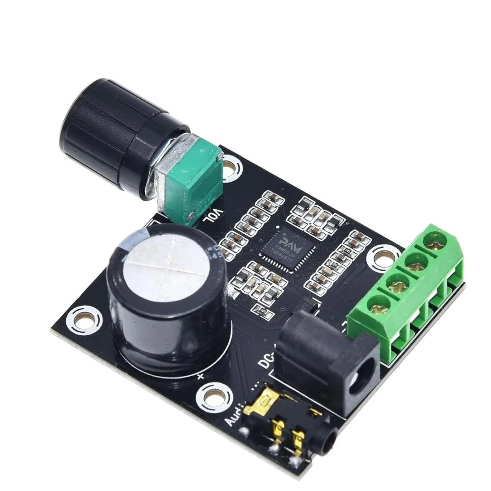 PAM8610 ثنائي القناة 12 فولت HD السلطة مكبر للصوت مجلس نقية الرقمية 15 واط * 2 عالية الطاقة وحدة مكبر للصوت