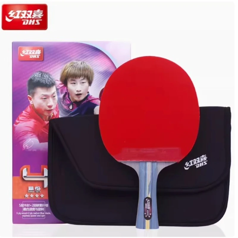 

DHS Hurricane Table Tennis Racket R4002C 5 Wood 2 ALC Professional Ping Pong Paddle Racket Bat Tennis Racquets Sports Raquete